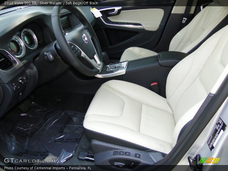  2012 S60 T5 Soft Beige/Off Black Interior
