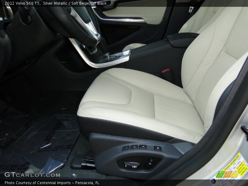 Silver Metallic / Soft Beige/Off Black 2012 Volvo S60 T5