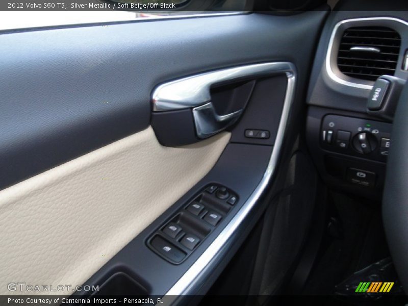Silver Metallic / Soft Beige/Off Black 2012 Volvo S60 T5
