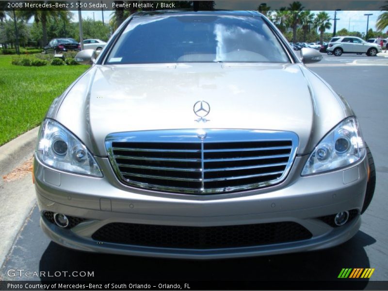 Pewter Metallic / Black 2008 Mercedes-Benz S 550 Sedan
