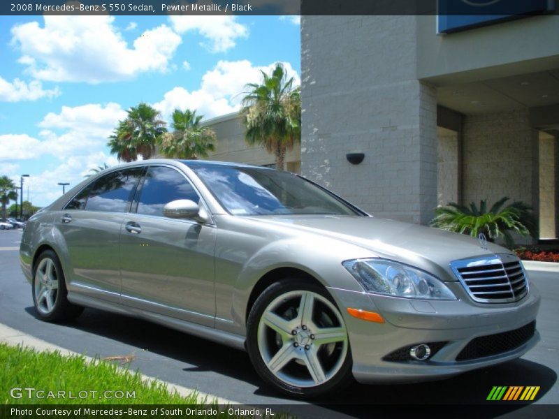 Pewter Metallic / Black 2008 Mercedes-Benz S 550 Sedan