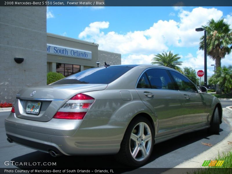 Pewter Metallic / Black 2008 Mercedes-Benz S 550 Sedan
