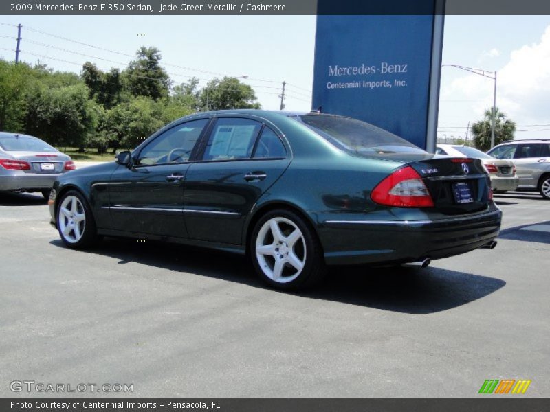 Jade Green Metallic / Cashmere 2009 Mercedes-Benz E 350 Sedan