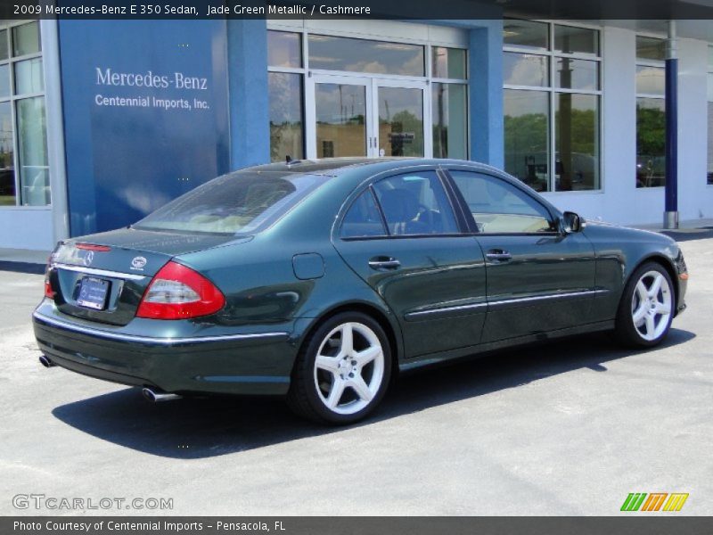 Jade Green Metallic / Cashmere 2009 Mercedes-Benz E 350 Sedan
