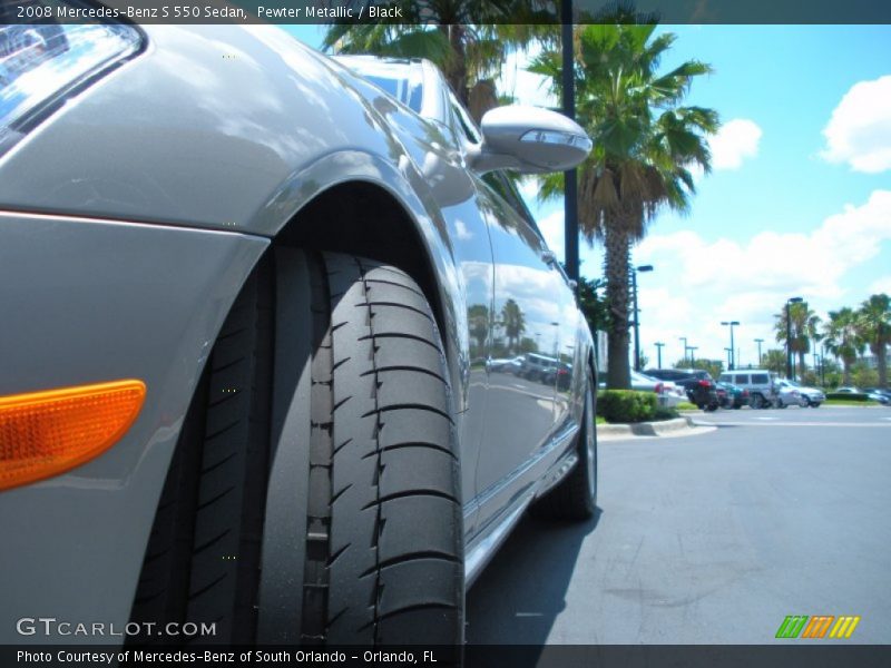 Pewter Metallic / Black 2008 Mercedes-Benz S 550 Sedan