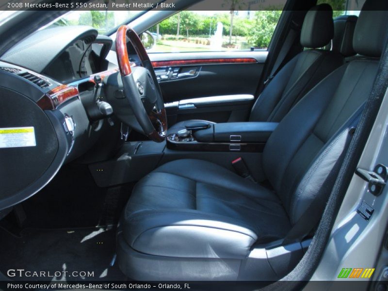 Pewter Metallic / Black 2008 Mercedes-Benz S 550 Sedan