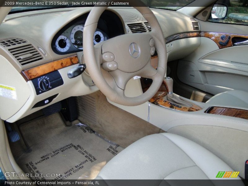 Jade Green Metallic / Cashmere 2009 Mercedes-Benz E 350 Sedan