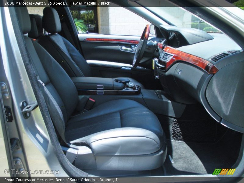 Pewter Metallic / Black 2008 Mercedes-Benz S 550 Sedan
