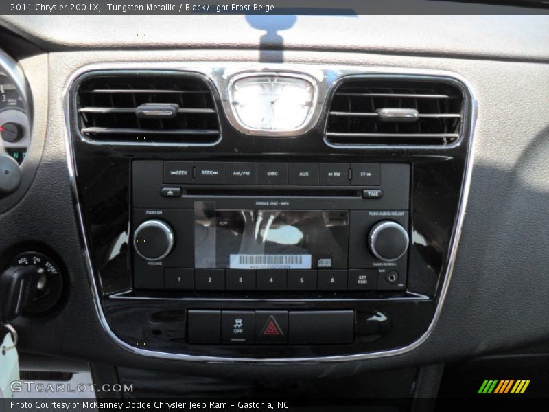 Tungsten Metallic / Black/Light Frost Beige 2011 Chrysler 200 LX