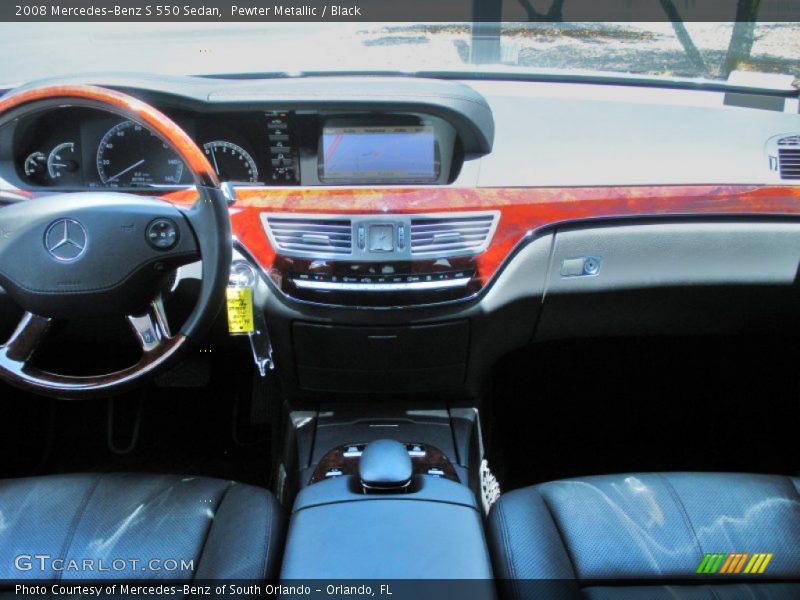 Pewter Metallic / Black 2008 Mercedes-Benz S 550 Sedan