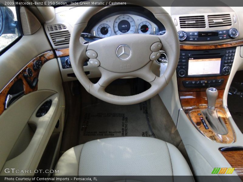 Jade Green Metallic / Cashmere 2009 Mercedes-Benz E 350 Sedan