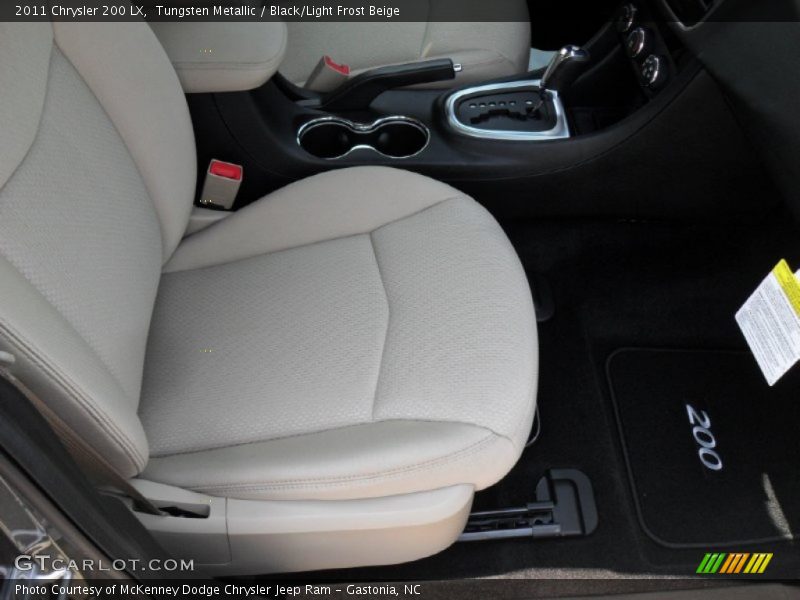 Tungsten Metallic / Black/Light Frost Beige 2011 Chrysler 200 LX