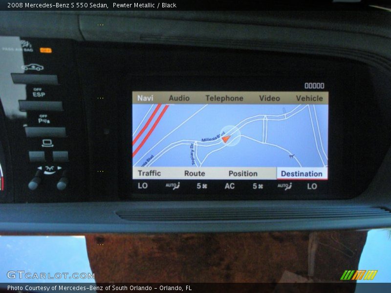 Pewter Metallic / Black 2008 Mercedes-Benz S 550 Sedan