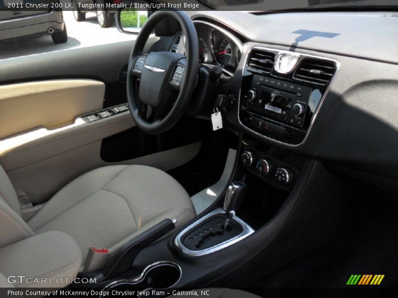 Tungsten Metallic / Black/Light Frost Beige 2011 Chrysler 200 LX