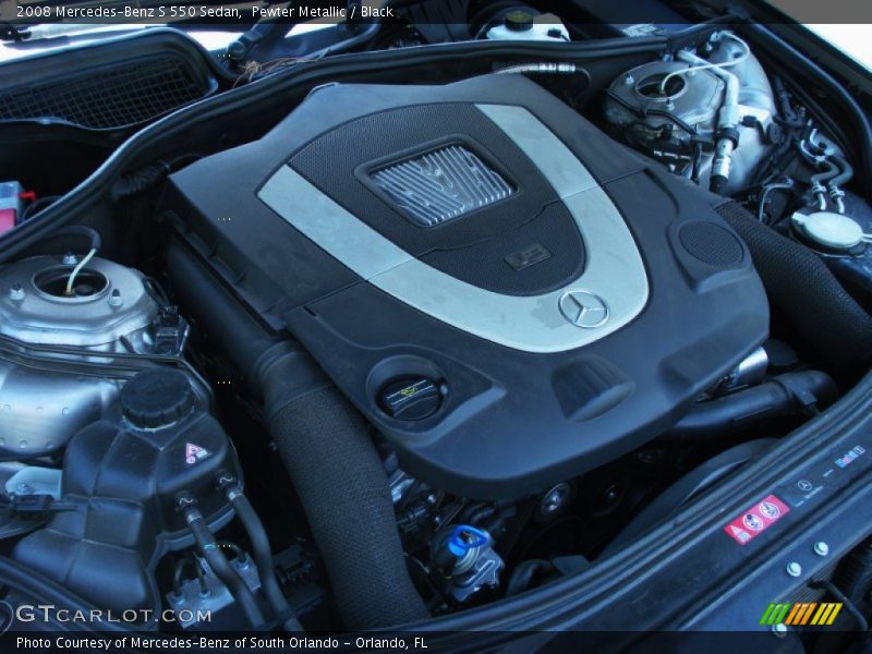 Pewter Metallic / Black 2008 Mercedes-Benz S 550 Sedan