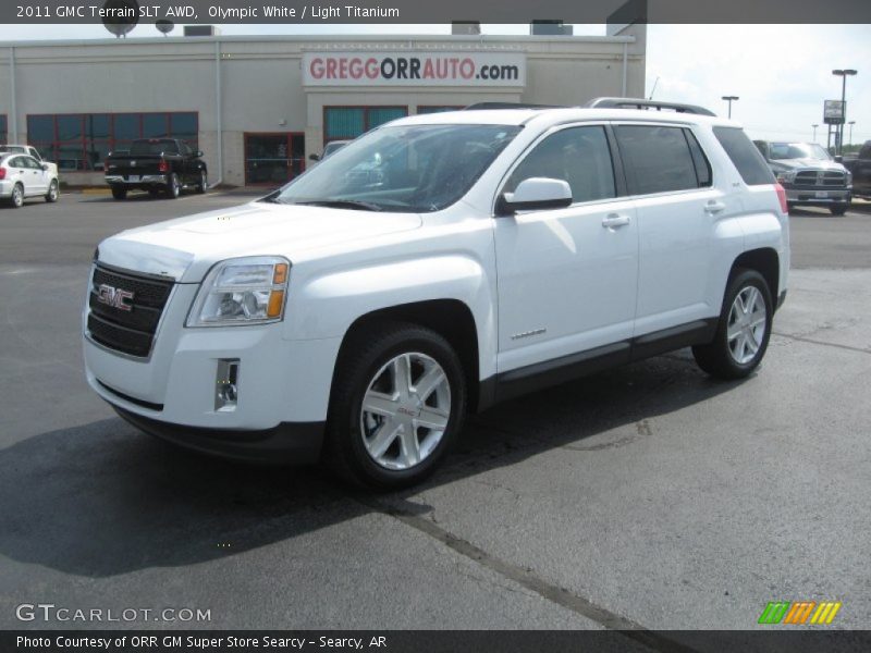 Olympic White / Light Titanium 2011 GMC Terrain SLT AWD