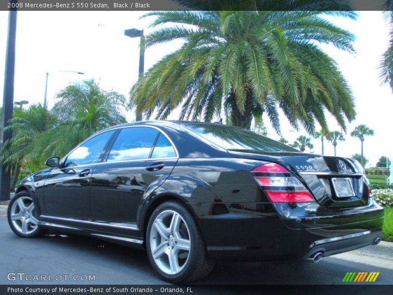 Black / Black 2008 Mercedes-Benz S 550 Sedan