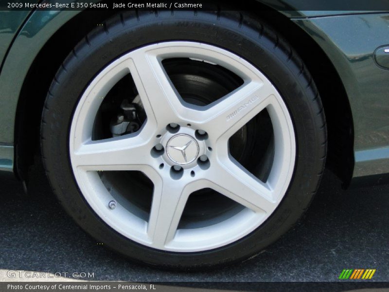 Jade Green Metallic / Cashmere 2009 Mercedes-Benz E 350 Sedan
