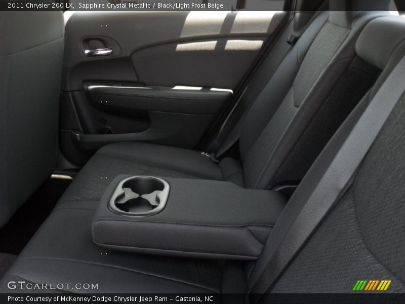 Sapphire Crystal Metallic / Black/Light Frost Beige 2011 Chrysler 200 LX