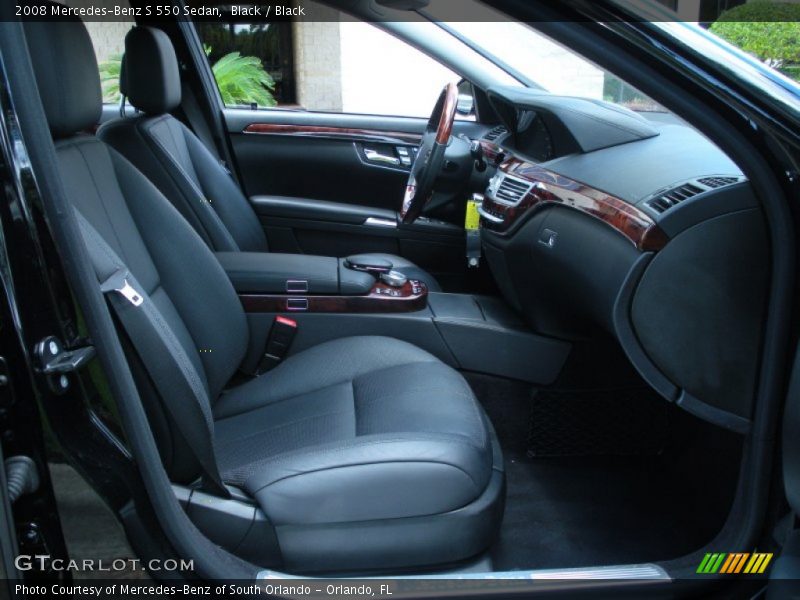 Black / Black 2008 Mercedes-Benz S 550 Sedan