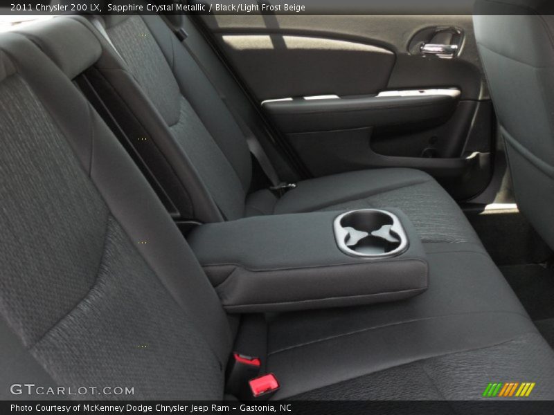 Sapphire Crystal Metallic / Black/Light Frost Beige 2011 Chrysler 200 LX