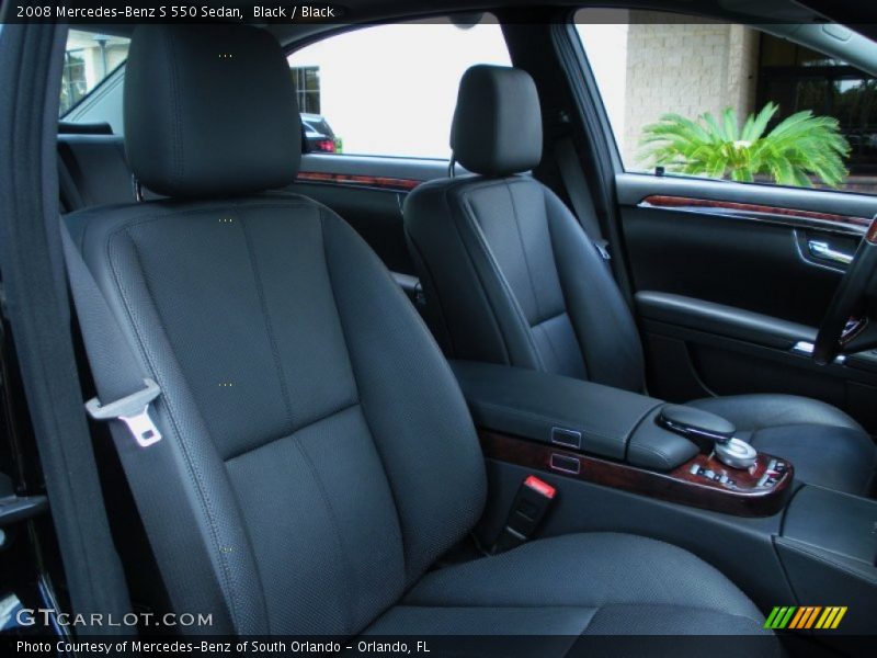 Black / Black 2008 Mercedes-Benz S 550 Sedan