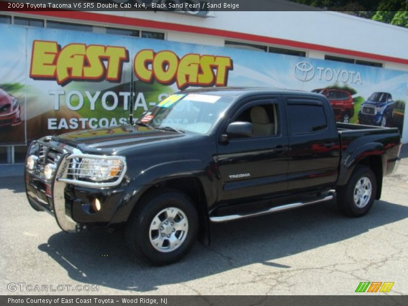 Black Sand Pearl / Sand Beige 2009 Toyota Tacoma V6 SR5 Double Cab 4x4