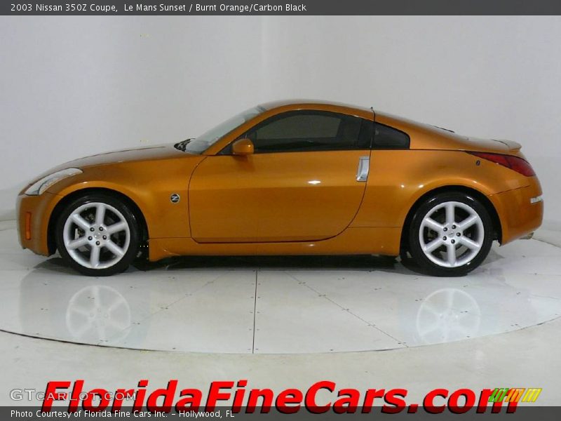 Le Mans Sunset / Burnt Orange/Carbon Black 2003 Nissan 350Z Coupe