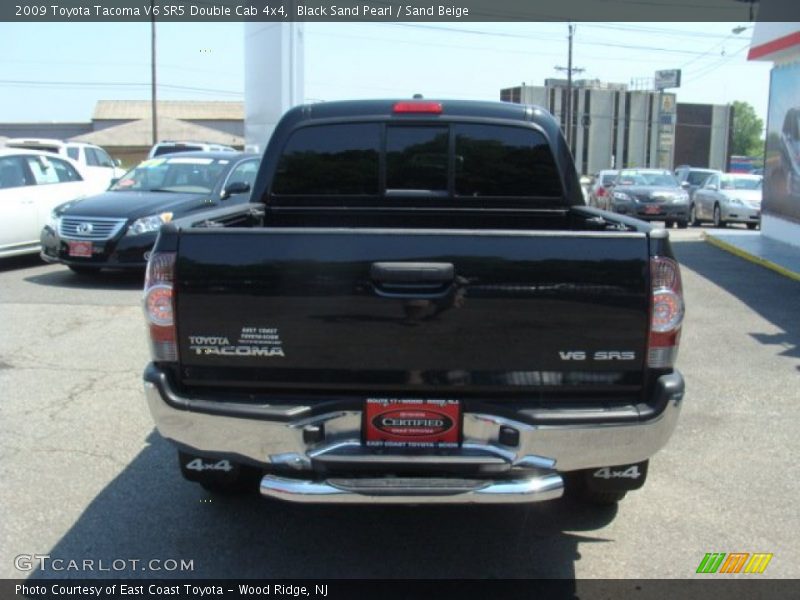 Black Sand Pearl / Sand Beige 2009 Toyota Tacoma V6 SR5 Double Cab 4x4