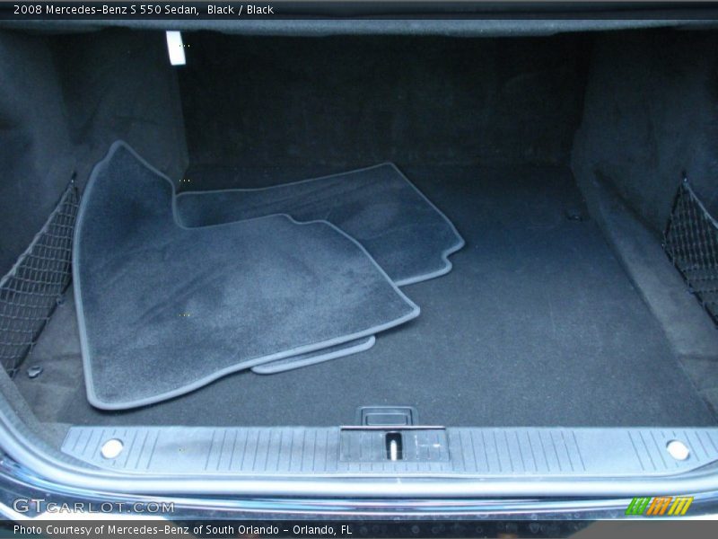 Black / Black 2008 Mercedes-Benz S 550 Sedan