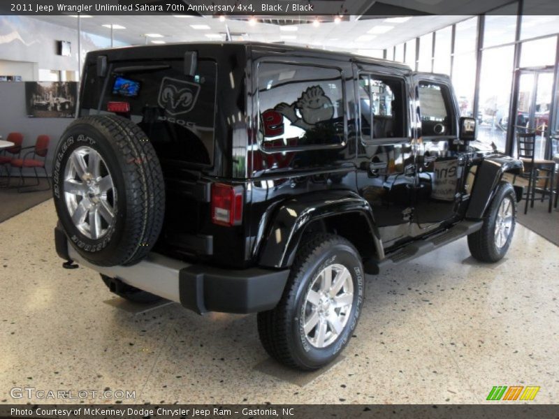 Black / Black 2011 Jeep Wrangler Unlimited Sahara 70th Anniversary 4x4