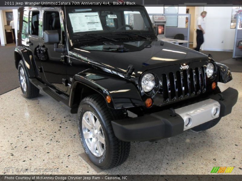 Black / Black 2011 Jeep Wrangler Unlimited Sahara 70th Anniversary 4x4
