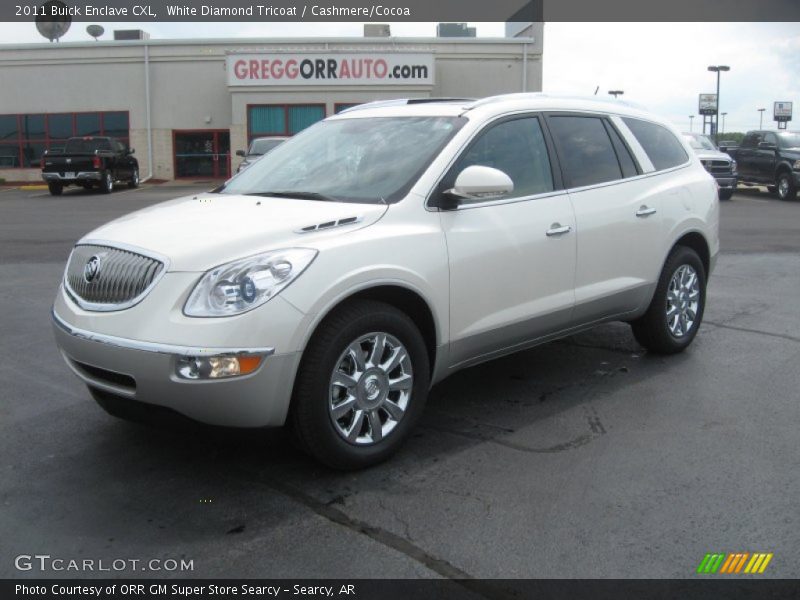 White Diamond Tricoat / Cashmere/Cocoa 2011 Buick Enclave CXL