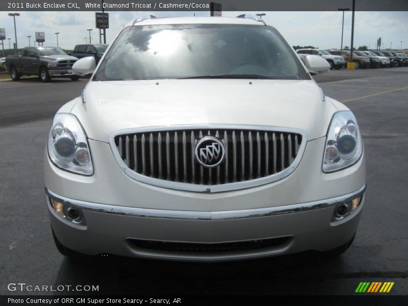 White Diamond Tricoat / Cashmere/Cocoa 2011 Buick Enclave CXL