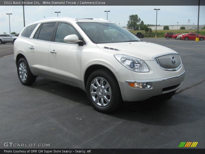 White Diamond Tricoat / Cashmere/Cocoa 2011 Buick Enclave CXL