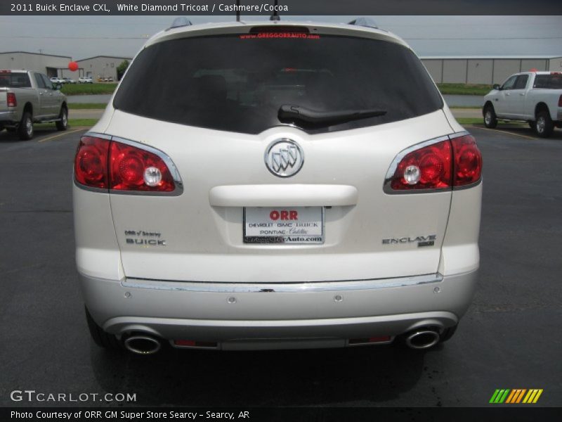 White Diamond Tricoat / Cashmere/Cocoa 2011 Buick Enclave CXL