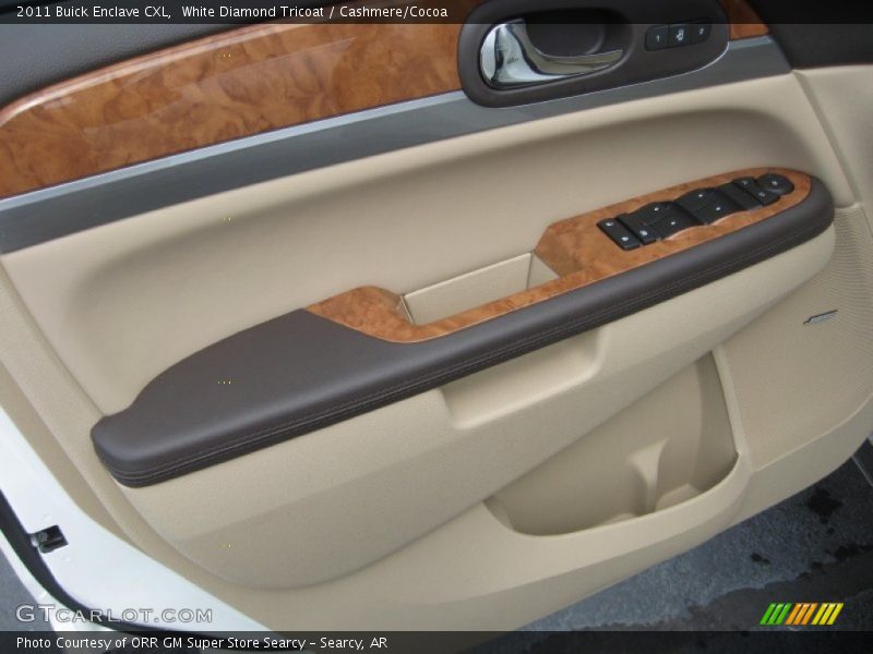 White Diamond Tricoat / Cashmere/Cocoa 2011 Buick Enclave CXL
