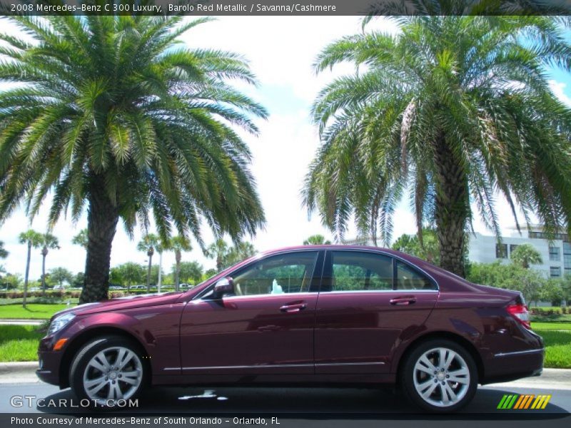 Barolo Red Metallic / Savanna/Cashmere 2008 Mercedes-Benz C 300 Luxury