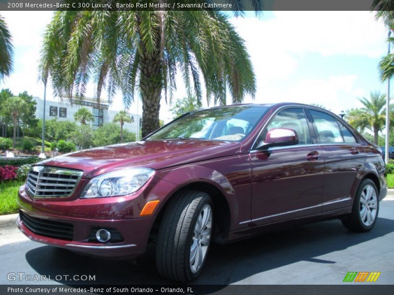 Barolo Red Metallic / Savanna/Cashmere 2008 Mercedes-Benz C 300 Luxury