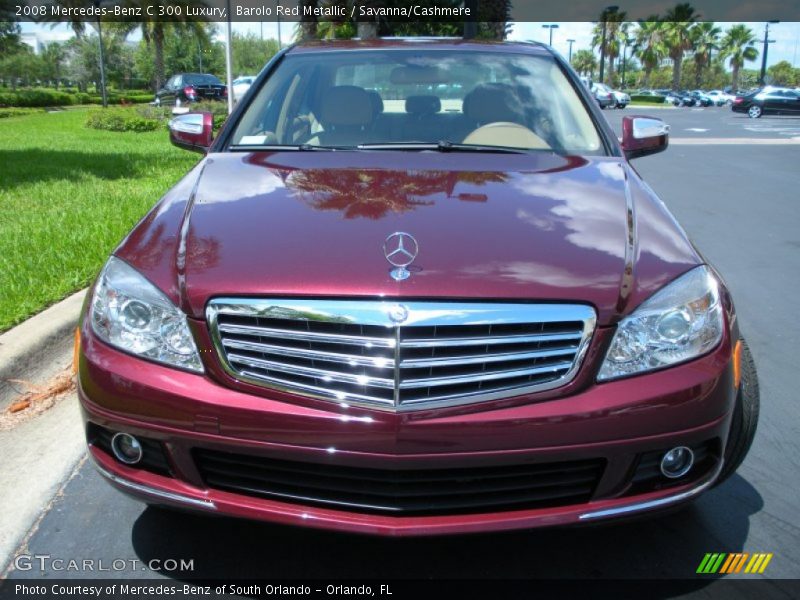 Barolo Red Metallic / Savanna/Cashmere 2008 Mercedes-Benz C 300 Luxury