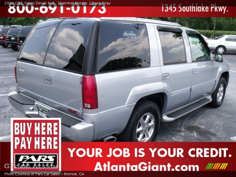 Silvermist Metallic / Stone Gray 2000 GMC Yukon Denali 4x4