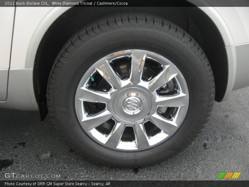 White Diamond Tricoat / Cashmere/Cocoa 2011 Buick Enclave CXL