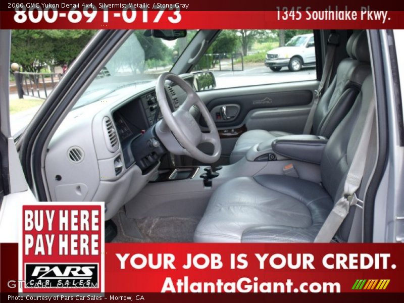 Silvermist Metallic / Stone Gray 2000 GMC Yukon Denali 4x4