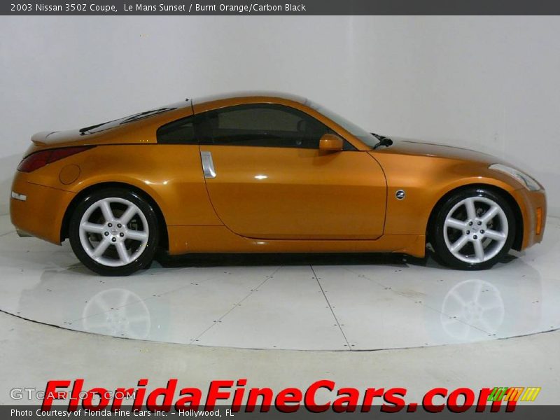 Le Mans Sunset / Burnt Orange/Carbon Black 2003 Nissan 350Z Coupe