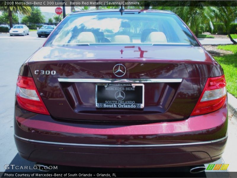 Barolo Red Metallic / Savanna/Cashmere 2008 Mercedes-Benz C 300 Luxury