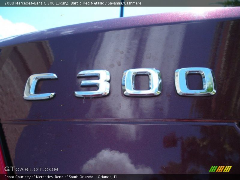 Barolo Red Metallic / Savanna/Cashmere 2008 Mercedes-Benz C 300 Luxury