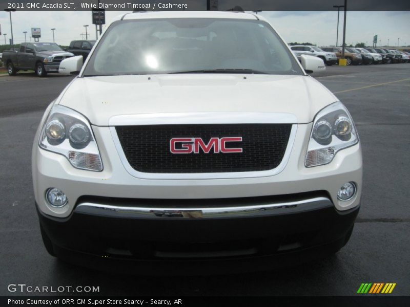 White Diamond Tintcoat / Cashmere 2011 GMC Acadia SLT
