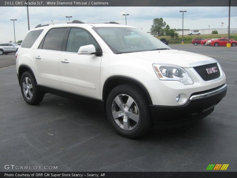 White Diamond Tintcoat / Cashmere 2011 GMC Acadia SLT