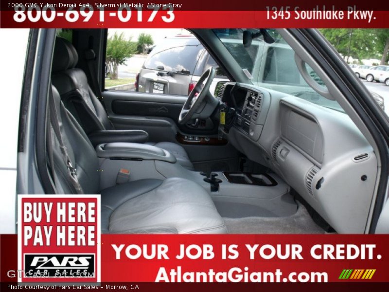 Silvermist Metallic / Stone Gray 2000 GMC Yukon Denali 4x4