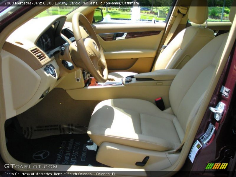 Barolo Red Metallic / Savanna/Cashmere 2008 Mercedes-Benz C 300 Luxury